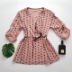Bluza roz pudra cu bulinute Bluza roz pudra cu bulinute