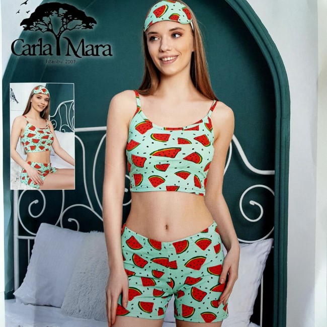 Set pijama dama imprimeu felii pepene