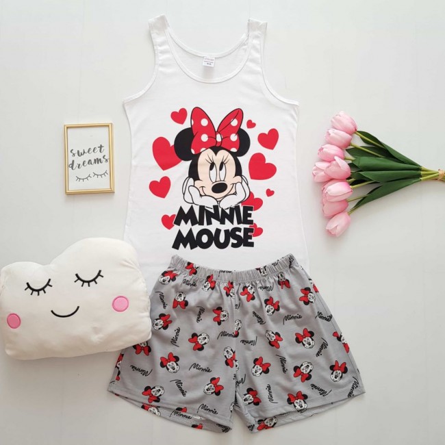 Pijama dama scurta imprimeu cute