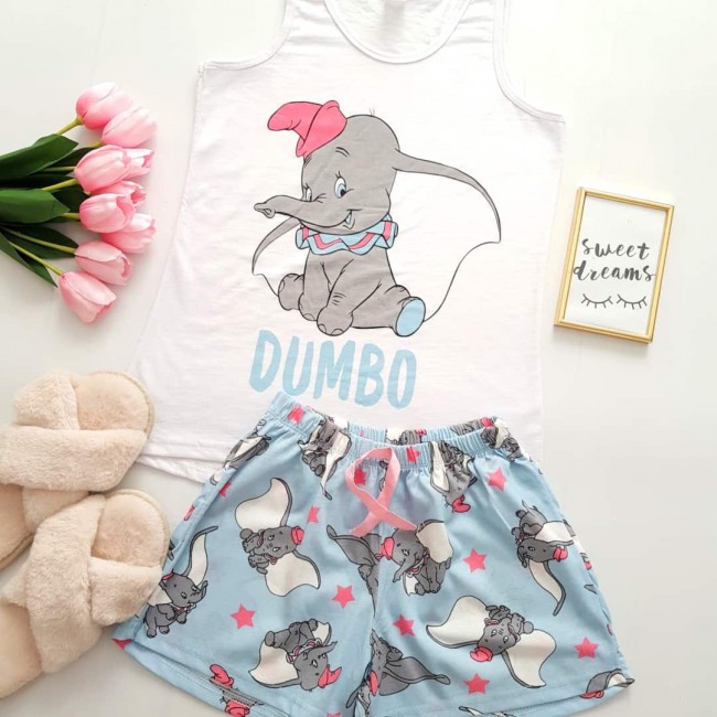 Pijama dama scurta elefant