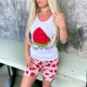 Pijama dama imprimeu watermelon