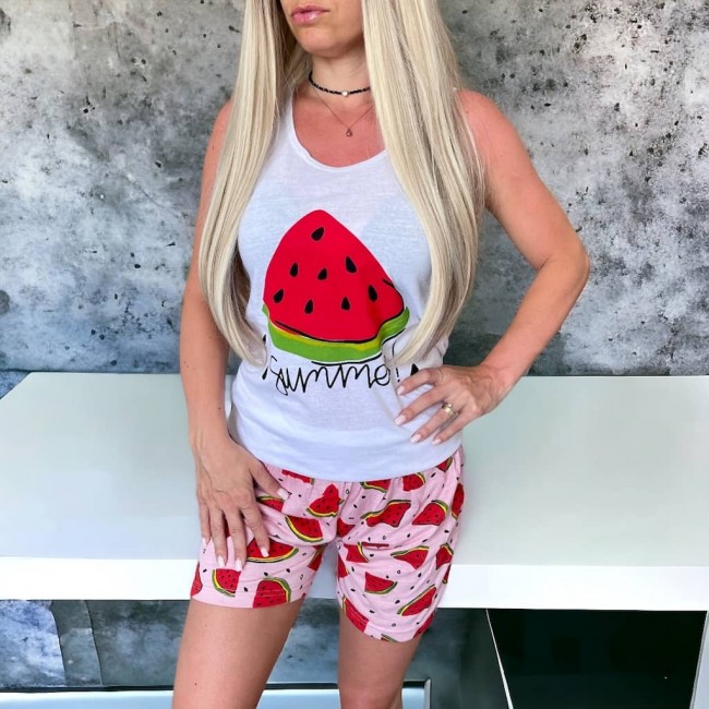 Pijama dama imprimeu watermelon