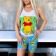 Pijama amuzanta imprimeu ursulet