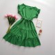 Rochie verde de vara Erika