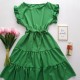 Rochie verde de vara Erika