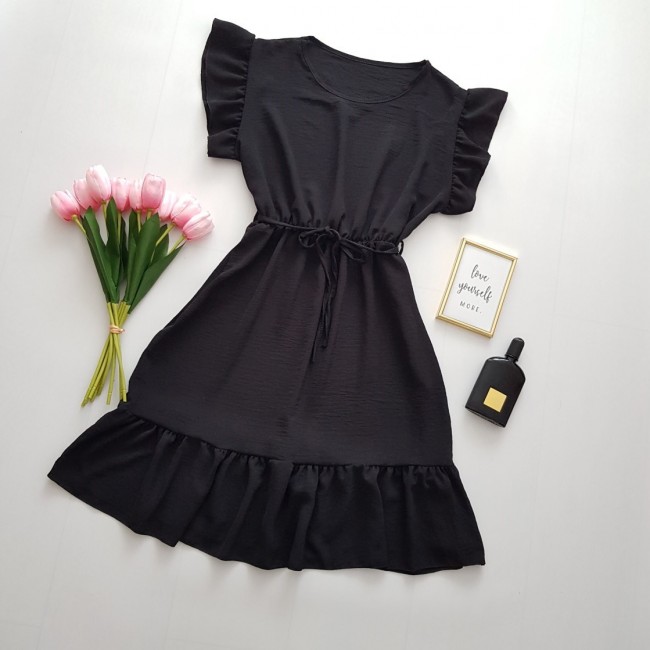 Rochie neagra de vara Cecil