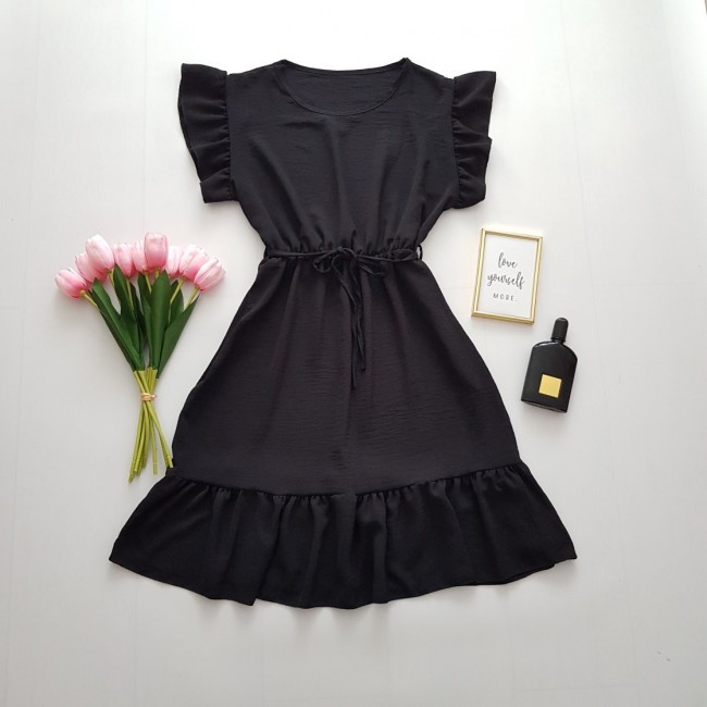 Rochie neagra de vara Cecil