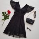 Rochie eleganta din voal neagra