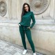 Trening din tricot verde chic