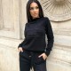 Trening din tricot negru glam